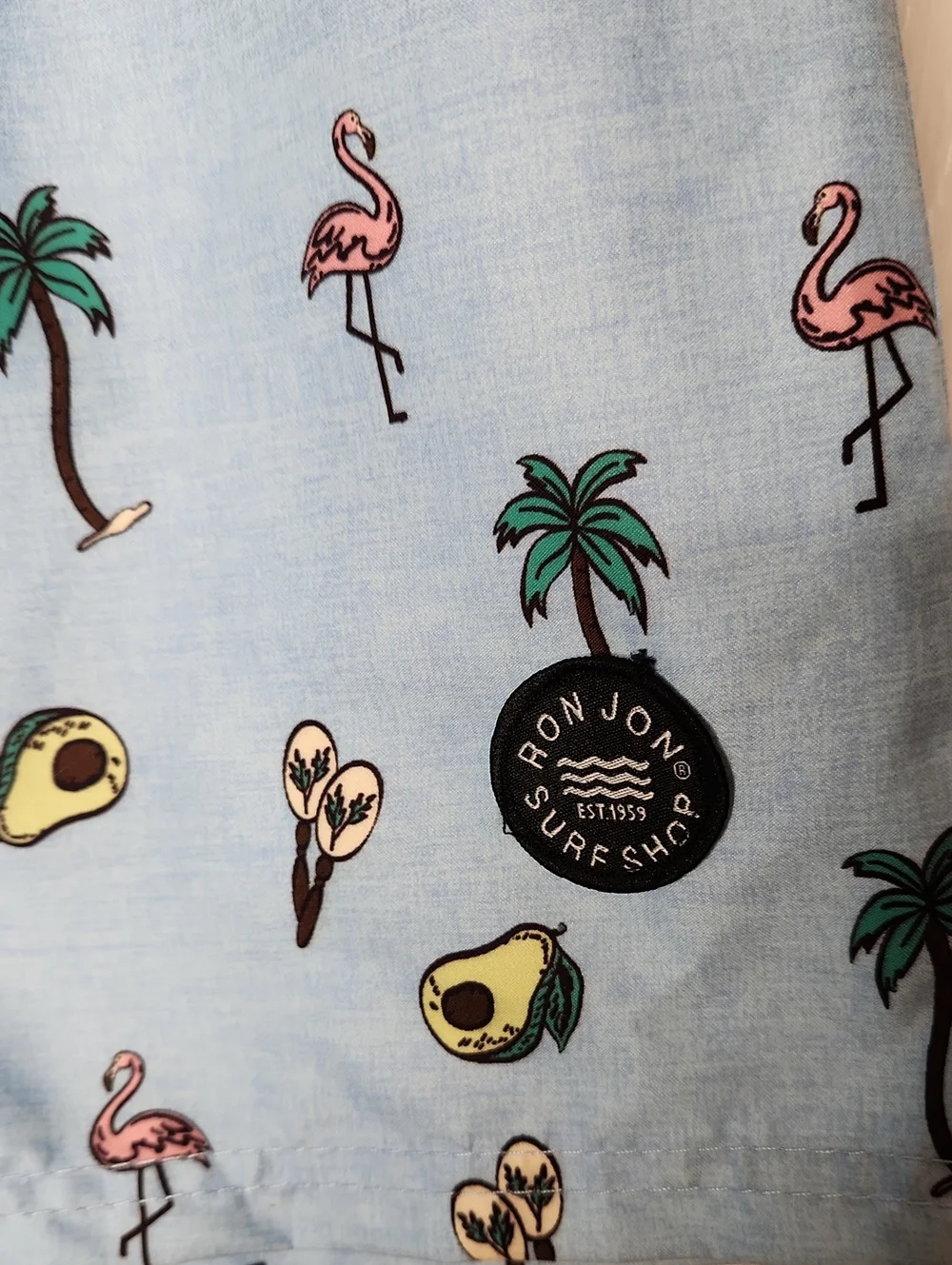 Ron Jon Surf Shop Avocado Dreamin Swim Trunks Size XL NWT